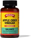 Bragg Daily Balance Apple Cider Vinegar and Sensoril Ashwagandha Capsules - 750mg of Acetic Acid – Energy & Weight Management Support - (90 Pills)