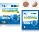 MQ 20ct Motion Sickness Patches, Dark Color, Sea Sickness Patches Non Drowsy & Waterproof, Cruise Ship Travel Essentials, Fast Acting & Long Lasting 72H