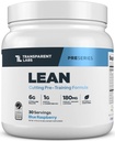 Transparent Labs Lean Pre-Workout - Body Recomposition Pre Workout for Men and Women with Acetyl L-Carnitine, Beta Alanine Powder, & PurCaf Organic Caffeine Powder - 30 Servings, Blue Raspberry