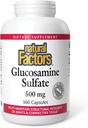 Natural Factors, Glucosamine Sulfate, Supports Healthy Joint Mobility, Cartilage and Connective Tissue, 360 Capsules