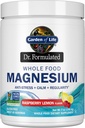 Garden of Life Whole Food Magnesium Powder, Raspberry Lemon - Vegan, Gluten & Sugar Free Supplement with Probiotics for Calm & Regularity