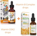 Vitamin B Complex Drops + Vegan Vitamin D3 K2 Drops