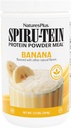 Natures Plus SPIRU-TEIN, Banana - 1.2 lbs - Plant-Based Protein Shake - Non-GMO, Vegetarian, Gluten Free - 16 Servings