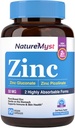 Zinc, Highly Absorbable Zinc Gluconate & Zinc Picolinate, 50 mg of Elemental Zinc, Gentle on The Stomach, Immune, Cell & Skin Health, 90 Vegan Caps