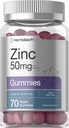 Horbäach Zinc 50mg | 70 Gummies | Mixed Berry Flavor | Vegan, Non-GMO and Gluten Free Formula | Zinc Citrate Dietary Supplement
