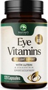 Eye Vitamins & Mineral Supplement - Contains Zinc, Copper, Lutein, & Zeaxanthin, Supports Dry Eye Strain, Vision Health for Adults, Non-GMO, Vegan Eye Care Pills & Minerals Supplements - 120 Capsules