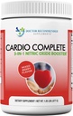 Cardio Complete - Heart Health Support Powder Supplement - 3-in-1 Nitric Oxide Booster with 5,000 L-Arginine, 1,000mg L-Citrulline, and Hawthorn Berry