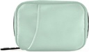 Naanle Pill Box 7 Day Pill Case Travel Pill Organizer Bag with Zipper Portable Weekly Case Compact Size for Vitamin Supplement Holder, Solid Color Light Green, 4.6 x 3.14 x 1.88 Inch, 0.12 kilograms