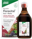 Floradix Floravital Liquid Iron & Vitamin Formula - Liquid Iron Supplement with C & B Vitamins & Herbs for Energy Support - Vegan, Gluten-Free, Yeast-Free & Non-GMO - 23.7 Fl Oz