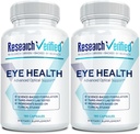 Research Verified Eye Health - Nourish and Protect Eyes and Vision, Support Healthy Retina, Improve Blood Supply to Eyes - Vitamins A, B, C, and E - 360 Capsules - 6 Month Supply - Made in The USA