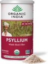 ORGANIC INDIA Whole Psyllium Husk Powder Organic - Psyllium Husk Fiber Supplement, Digestion Support, Vegan, Gluten-Free, Non-GMO, Soluble & Insoluble Fiber Source - 12 oz (Pack of 1)