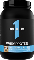 Rule 1 Whey Protein – 24g Fast-Acting Protein from All-Whey Sources with Naturally Occurring EAAs & BCAAs for Workout Recovery or Anytime Use (2 Pounds*, Café Mocha)