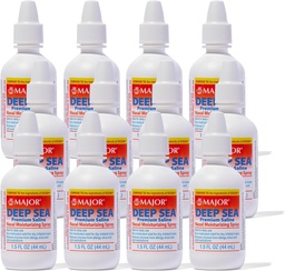 Deep Sea Saline Nasal Spray Generic for Ocean Nasal Moisturizing Spray 1.5 oz per Bottle Pack of 12 Bottles