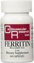 Cardiovascular Research Ferritin Maximum Absorption Iron Supplement 1-Pack, 01-Cream,60 Capsules