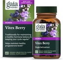 Gaia Herbs Vitex Berry, Chasteberry, Hormone Balance for Women, Vegan Liquid Capsules, Black 60 Count