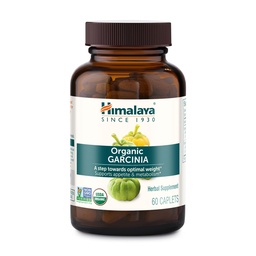 Himalaya Organic Garcinia Cambogia - Herbal Supplement Supporting Weight, Appetite Control, and Lipid Metabolism - Vegan, Non-GMO, Gluten Free, 600 mg, 60 Caplets