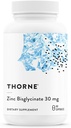THORNE - Zinc Bisglycinate 30mg - Daily Support for Skin, Eye & Immune System Health* - Chelated Zinc Supplement - 60 Servings