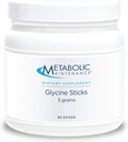 Metabolic Maintenance Glycine Sticks - Amino Acid Supplement to Support Cartilage Repair, Circadian Rhythm, & Neurological Function - On The Go Glycine Powder Doses (30 Count)