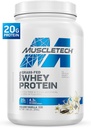 Muscletech Grass-Fed Whey Protein Powder (Deluxe Vanilla, 1.8LB) - Whey Protein Smoothie & Milk Shake Mix Supports Muscle Gain & Recovery - 20g of Whey Protein for Women & Men - Non-GMO & Gluten-Free
