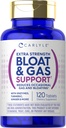 Carlyle Bloat & Gas Support for Men & Women | 120 Tablets | Extra Strength Pills | Supplement with Enzymes, Turmeric, Ginger & More | Non-GMO & Vegetarian Formula