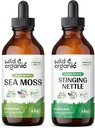 Wild & Organic Sea Moss Tincture 4 fl oz & Stinging Nettle Root Tincture 4 fl oz