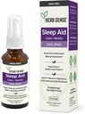 Sleep Aid, Liquid Melatonin, Natural Herbs, Calm, Restful, Oral Spray,1 oz, Drug-Free, 60 Servings