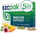 EZC Pak 5-Day Tapered Immune Support Booster - Vitamin Immune Support Supplement, Echinacea, Zinc Vitamin C, Vitamins for Immune System Support, Immune Boosters for Adults - Immune Support Vitamins