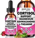 2 Pack Cortisol Supplements for Women, 17-in-1 Cortisol Calm Detox Reducer Manager w. Magnesium Ashwagandha Theanine, Cortisol Liquid Drops for Relax, Recess Mood & Hormone Harmony, Cortisol Drink Mix
