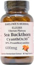 Barlowe's Herbal Elixirs Sea Buckthorn Extract | CyanthOX 30™ | 600mg per Capsule | Skin, Immune, & Digestive Support | 60 Vegan Capsules | Glass Bottled