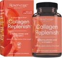 Reserveage Beauty Collagen Replenish - Collagen Booster & Supplement for Healthy Skin Care & Hair Growth - Supports Natural Elastin Production - 120 Capsules (30 Servings)
