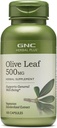 GNC Herbal Plus Olive Leaf 500mg Supplement, Vegetarian, Supports General Well-Being, 100 Servings