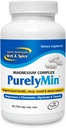NORTH AMERICAN HERB & SPICE PurelyMin - 90 Vegi Caps - Highly Absorbable Magnesium Complex + L-Theanine - 30 Servings