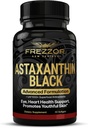 FREZZOR Astaxanthin Black 12mg | Anti-Aging Beauty Supplement Antioxidant | Exercise Recovery for Skin, Eye, Nerve, Muscle | Cardiovascular and Immune Support | 60 Softgels