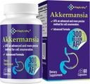 300 Billion AFU Akkermansia Probiotic for Women & Men, Akkermansia Muciniphila for More GLP-1 Production, Digestive, Gut & Immune, Gut Digestive Lining Function, 60 Count