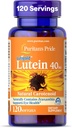Puritan's Pride Premium Lutigold™ Lutein Carotenoid 40mg with Zeaxanthin for Men and Women, Dietary Supplement for Eye Health Support, 8 Month Supply, 120 Easy-to-Swallow Softgels
