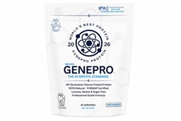 GENEPRO GEN. 3 Unflavored Protein Powder - New Formula - Lactose-Free, Gluten-Free, & Non-GMO Whey Isolate Supplement Shake (3rd Generation, 45 Servings)