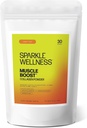 Sparkle Wellness Muscle Boost (Orange) [30-Serves] | Collagen Supplement Powder with Hydrolyzed BODYBALANCE Collagen Peptides & Buffered Vitamin C | Improves Body Composition