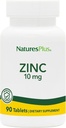 NaturesPlus Zinc Tablets - 10 mg, 90 Vegetarian Supplements - Immune System Supplement for Cellular Growth & Repair - Promotes Healthy Digestion, Metabolism & Vision - Gluten-Free - 90 Servings