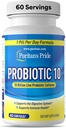 Puritan's Pride Probiotic 10 with Vitamin D to Help Support Immune System Health*, 60 Count, White
