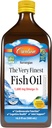 Carlson - The Very Finest Fish Oil, 1600 mg Omega-3s, Liquid Supplement, Norwegian, Wild-Caught, Sustainably Sourced , Lemon, 16.9 Fl Oz