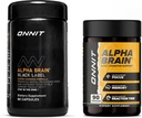 ONNIT Premium Alpha Brain Bundle - Nootropic Brain Supplement (90 Ct) + Black Label Citicoline Mental Speed, Attention & Cognitive Support Supplement (80 Ct)- Promotes Focus, Concentration & Memory