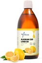 Stellar Alaskan Cod Liver Oil - Organic Lemon, 16.67 oz | Wild-Caught in USA | Rich in Omega-3 DHA/EPA & Vitamin D | Non-GMO Certified | Supports Heart, Brain & Immune Health