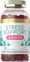 Carlyle Stress Support Supplement Gummies | 50 Count | for Women and Men | with GABA and L-Theanine | Strawberry Lemon Flavor | Non-GMO & Gluten Free