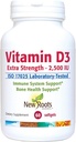 NEW ROOTS HERBAL Vitamin D3 2,500 IU (62.5 mcg) | Healthy Muscle Function | Immune Support | Non-GMO & Gluten-Free (60 Softgels)