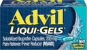 Advil Liqui-Gels Liquid Filled Capsules, 200 mg - 160 ct, Pack of 2
