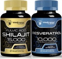 WELLNESS LABSRX Resveratrol Capsules with Shilajit Pure Himalayan Capsules