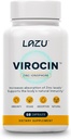 Lazu Virocin - Zinc Supplement - Zinc Ionophore | Zinc, Vitamin C, Vitamin D3 | Enhanced Immune Support and Rapid Absorption | 60 Capsules
