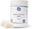 Size 000 Empty Capsules - 500 Count Gelatin Capsules Empty - 000 Joined Fillable Capsule - Pill Capsules Empty for Pill Filler Tray - Certified Halal Beef Gel Caps