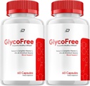GlycoFree Capsules, GlycoFree Advanced Supplement, All Natural Formula to Maintain Healthy Levels, Maximum Strength Daily Formula, Glyco Free Capsules Reviews (2 Pack - 120 Capsules)