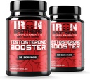 Testosterone Booster Supplements for Men - Estrogen Blocker - Supplement Natural Energy, Strength & Stamina - Lean Muscle Growth - Promotes Fat Loss - Increase Male Performance (2 Bottles)